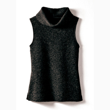 Walk-Overshirt aus Bio-Schurwolle mit Bio-Baumwolle, schwarz