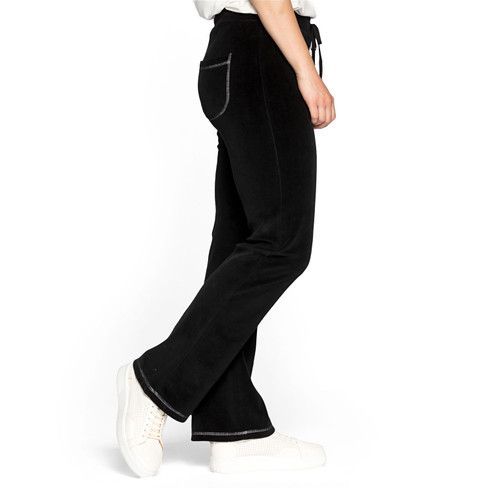 Nicki-Hose aus reiner Bio-Baumwolle, schwarz