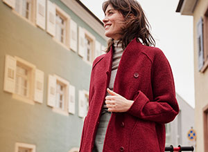 Wollwalk-Mode aus Bio-Wolle mit Bio-Baumwolle – natürlich warm und schmutzabweisend.