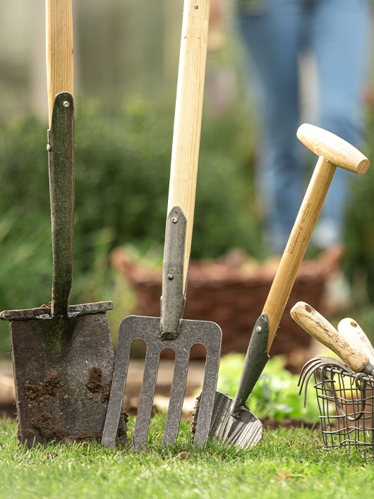 Gartengeräte und Kleinwerkzeug für Gartenarbeiten