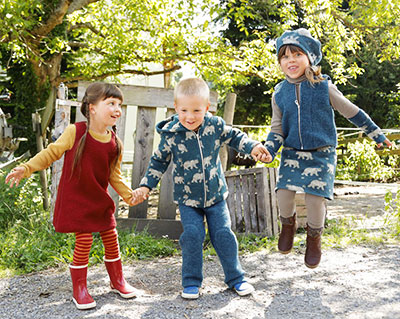 Wollwalk-Kollektion mit Bio-Baumwolle Wollwalk-Kollektion mit Bio-Baumwolle