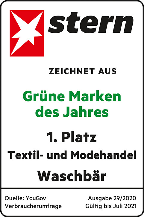 Stern Auszeichnung als Grüne Marke des Jahres Stern Auszeichnung als Grüne Marke des Jahres