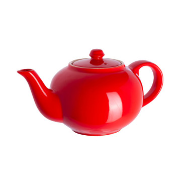 Teekanne aus Rheinsberger Keramik, rot