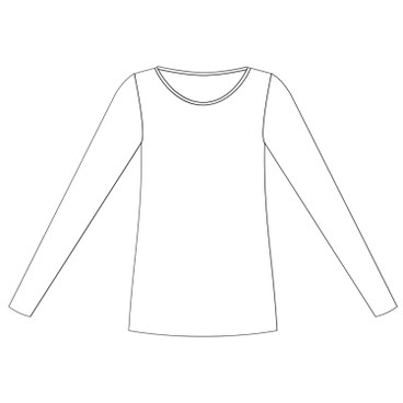 Nicki-Shirt mit Intarsien aus Bio-Baumwolle, brombeere