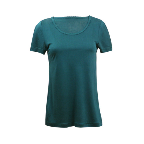 Kurzarm-Shirt, smaragd