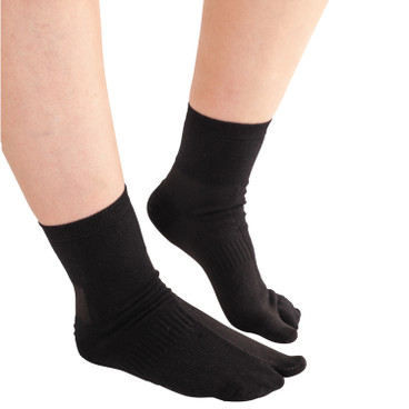 Hallux-Socken aus Bio-Baumwolle, schwarz