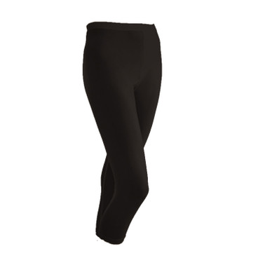 ¾-Seiden-Leggings aus Organic Silk, schwarz