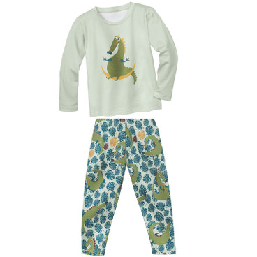 Pyjama aus Bio-Baumwolle, mint