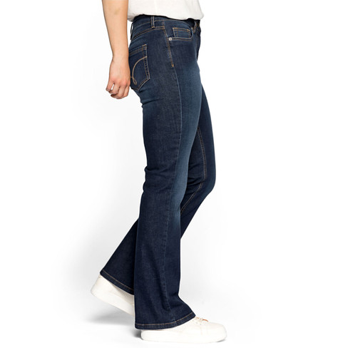 Jeans BOOTCUT aus Bio-Baumwolle, darkblue