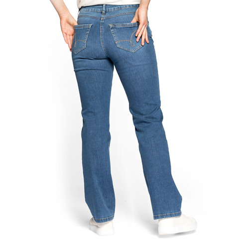 Jeans DIE GERADE aus Bio-Baumwolle, lightblue