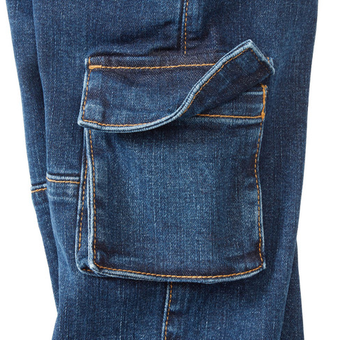 Jeans-Workerhose aus Bio-Baumwolle, darkblue