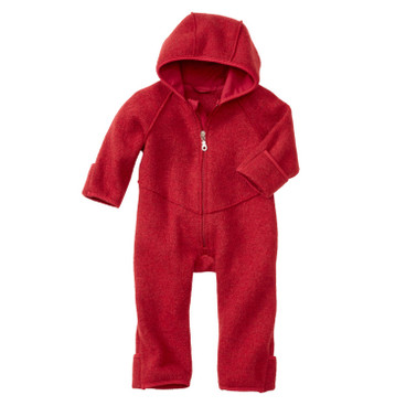 Wollwalk-Overall für Babys, rot