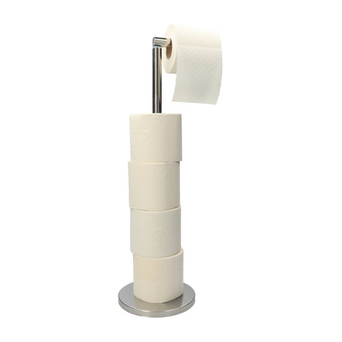 Stand-Toilettenpapierhalter 2 in 1, edelstahl
