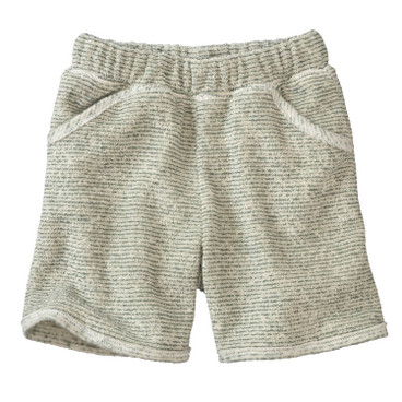Frottee-Shorts aus Bio-Baumwolle, plum-geringelt