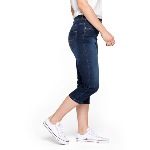 Capri-Jeans aus Bio-Baumwolle, nachtblau