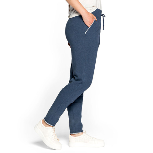Sweathose im Jogging Style aus Bio-Baumwolle, jeans melange