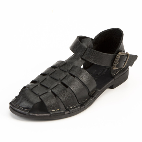Sandale, schwarz