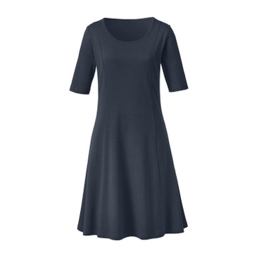 Jerseykleid 1/2-Arm aus reiner Bio-Baumwolle, nachtblau
