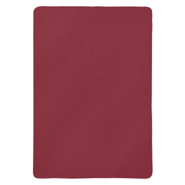 Flanell-Decke aus reiner Bio-Baumwolle, rot